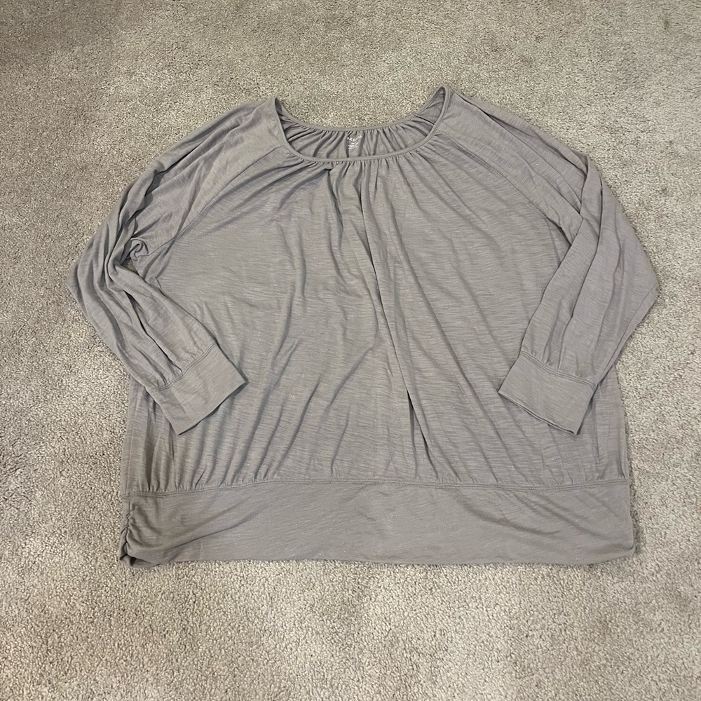 Lane Bryant Glittery Long Sleeve Top